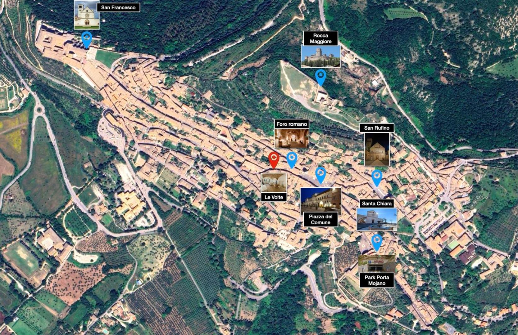 Ferienwohnung Le Volte Di Via Portica Assisi Exterior foto